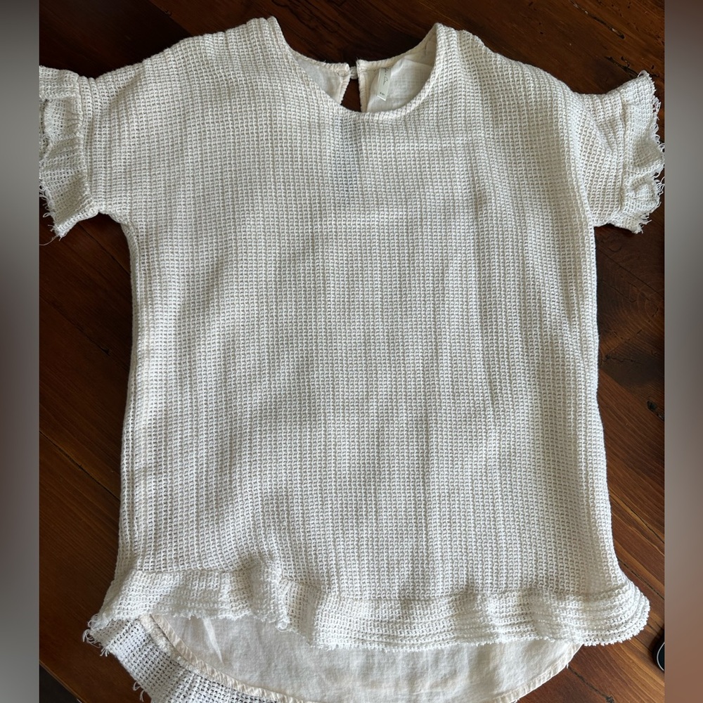 Girls Rylee and Cru cream  Textured cover up